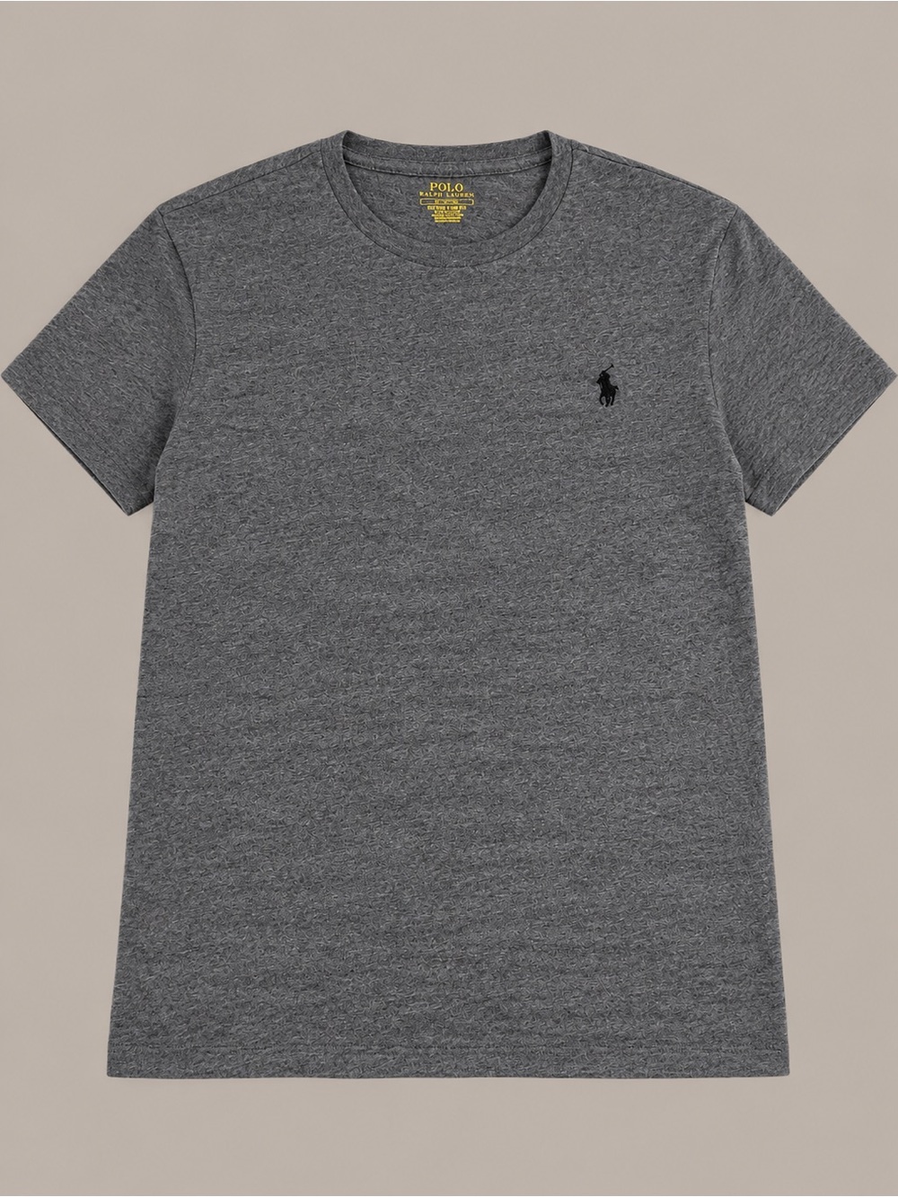 Polo by Ralph Lauren Men's Dark Heather Gray Crewneck Tee